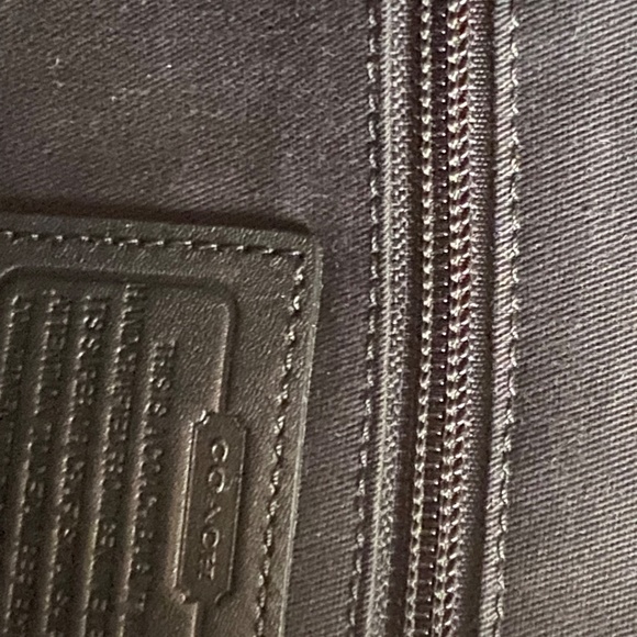 COACH G1220-19902 Legacy Rory Blue & Black Color Block leather XL Bag - Picture 12 of 14